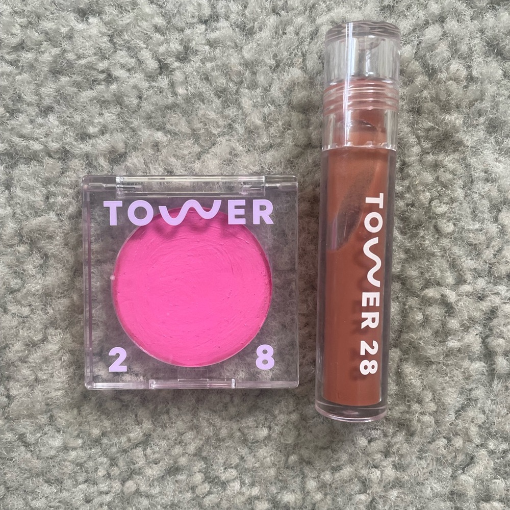 Tower 28 Cream Blush & Lip Gloss Bundle